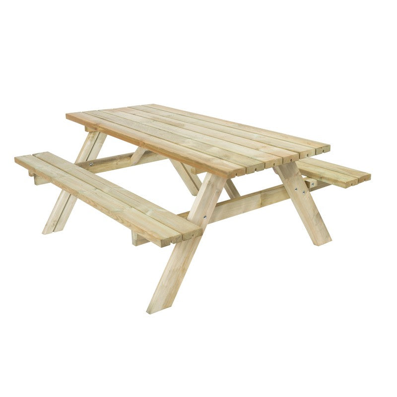 EKJU Fold Up Picnic Table - 6 Seat Green Tint by EKJU