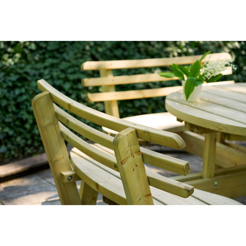 EKJU Relaxing Picnic Table - 8 Seat Green Tint by EKJU