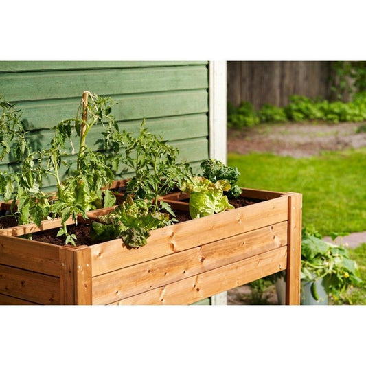 EKJU Six Section Raised Planter - Brown by EKJU