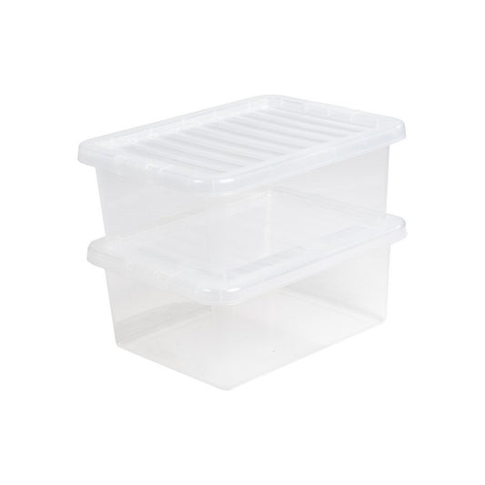 Wham Plastic Storage Box 17 Litres - Clear Crystal by Wham