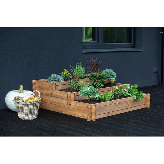 EKJU Three Tiered Planter - Brown by EKJU