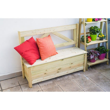 EKJU Balcony Storage Bench - 2 Seat Green Tint by EKJU