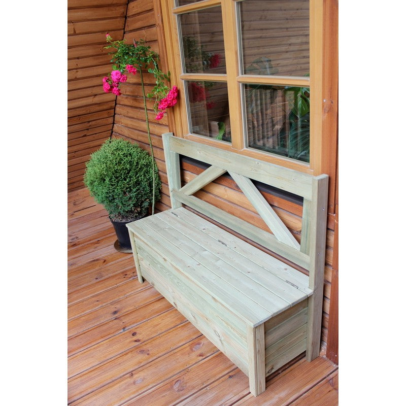 EKJU Balcony Storage Bench - 2 Seat Green Tint by EKJU