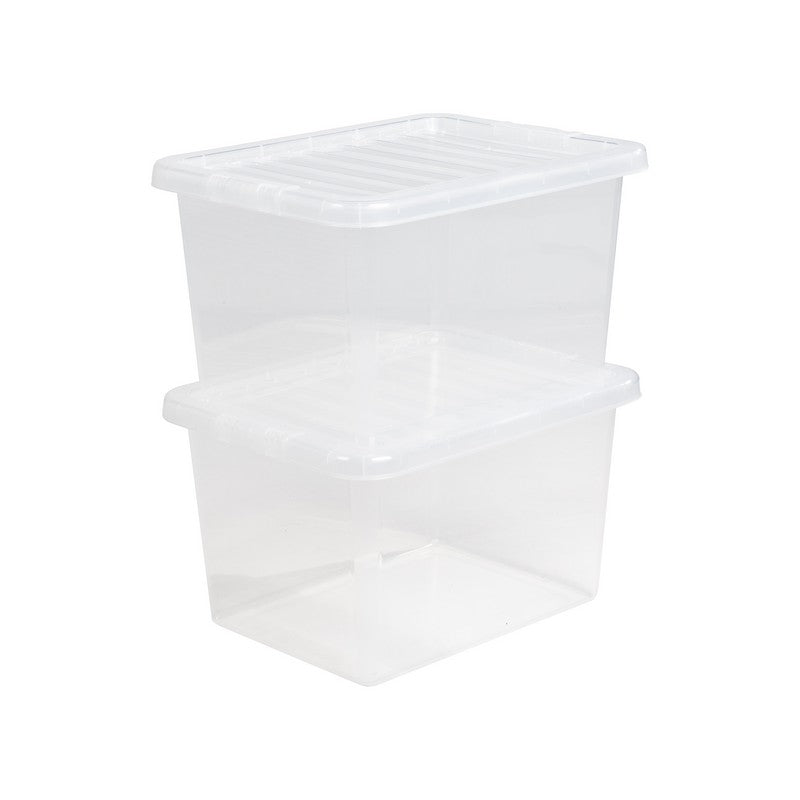 Wham Plastic Storage Box 25 Litres - Clear Crystal by Wham