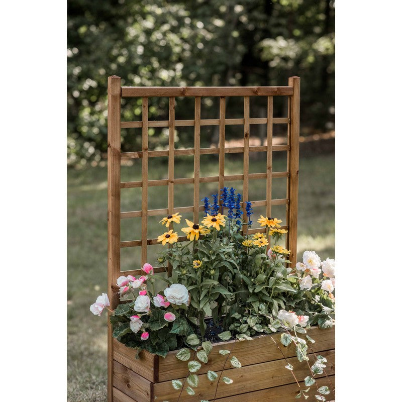 EKJU Flower Box Planter Trellis - Brown by EKJU