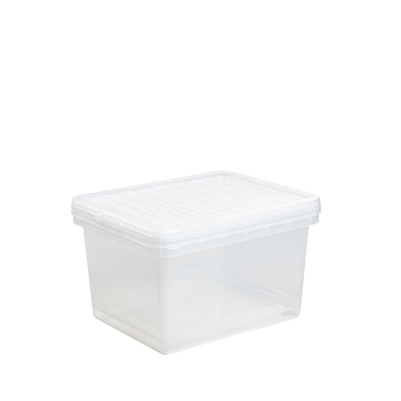 Wham Plastic Storage Box 37 Litres - Clear Crystal by Wham