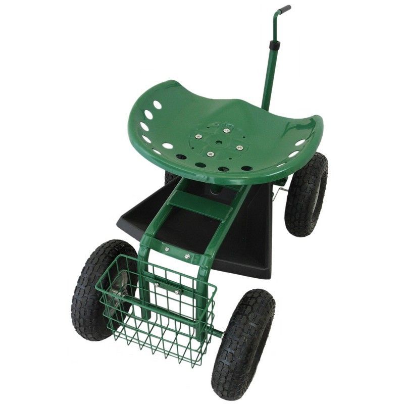 Raven Heavy Duty Wheeled Garden Cart Seat by Raven