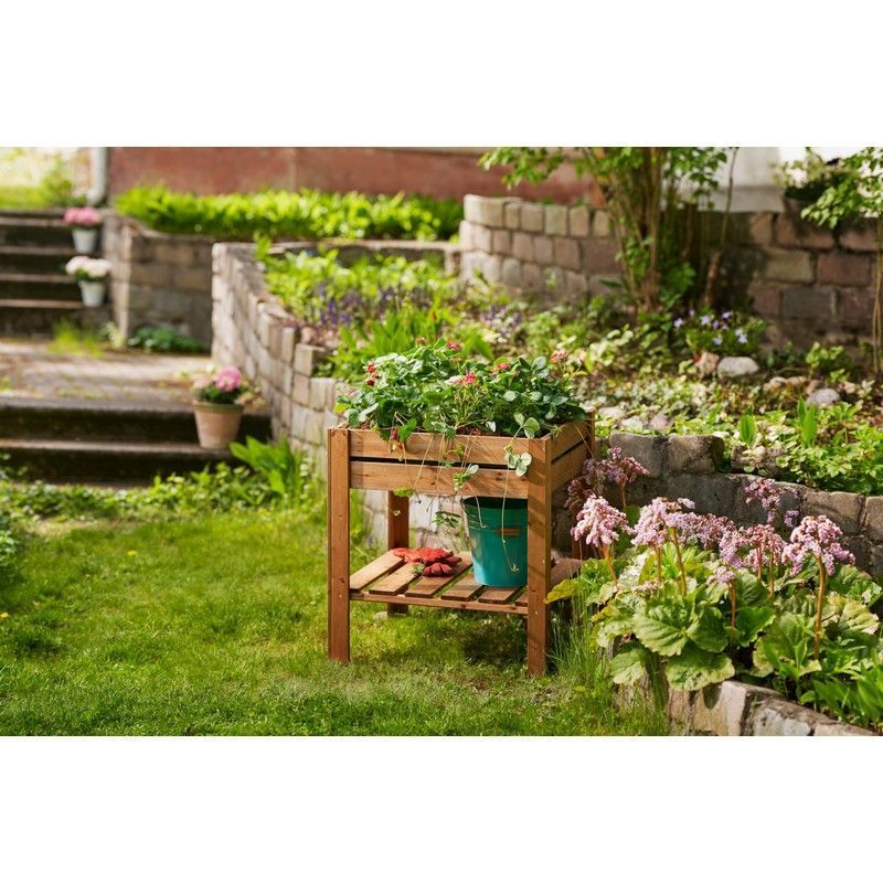 EKJU Four Section Raised Planter - Brown by EKJU