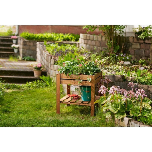 EKJU Four Section Raised Planter - Brown by EKJU