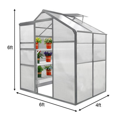 Raven Raven Crescive 6' x 4' Apex Greenhouse - Classic Polycarbonate