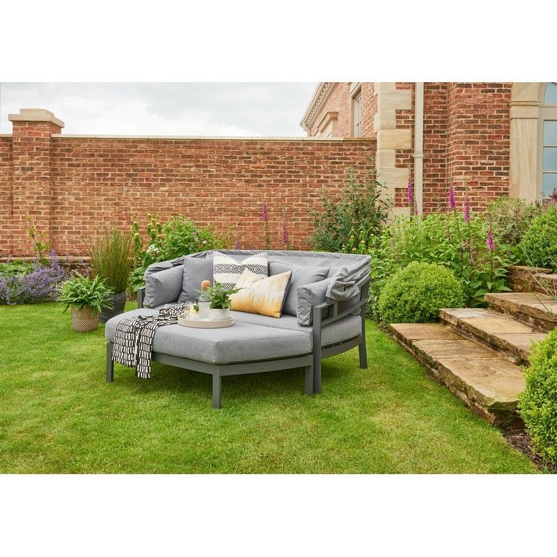 Handpicked Titchwell Garden Sofa by Handpicked - 2 Seats Grey Cushions