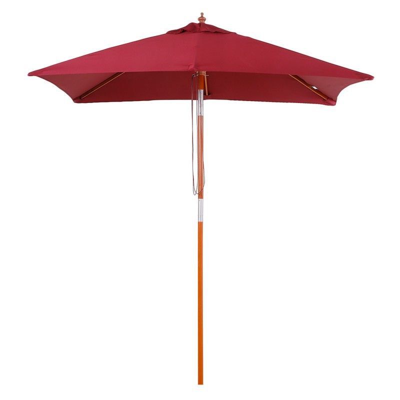 Outsunny Outsunny 2M X 1.5M Garden Parasol Umbrella With Tilting Sunshade Canopy