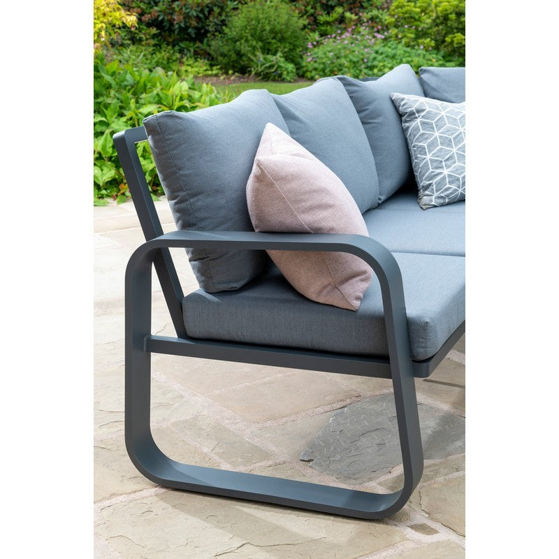 Handpicked Babingley Garden Corner Sofa by Handpicked - 8 Seats Grey Cushions