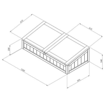 Essentials Garden Cold Frame by Zest