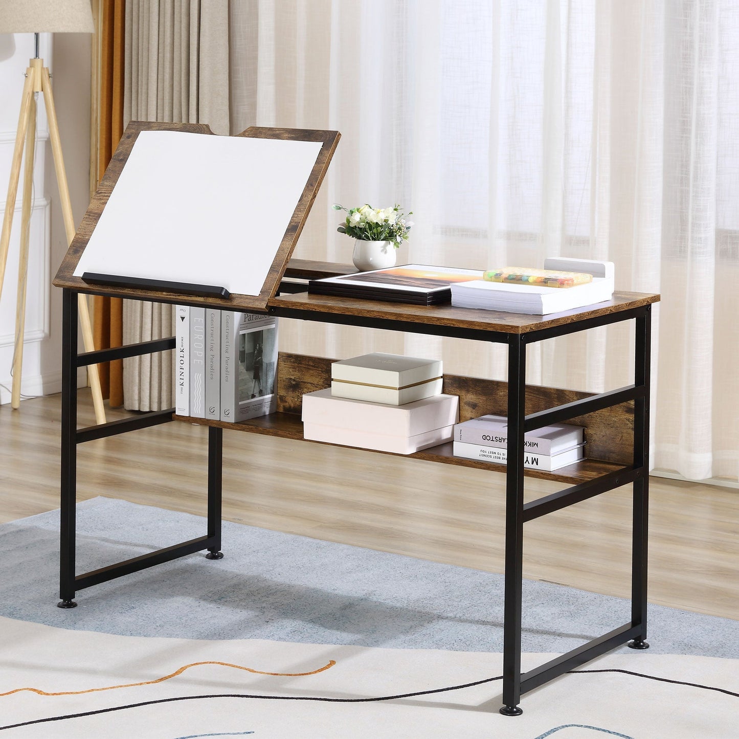 Adjustable Drafting Table Art Desk Drawing Table