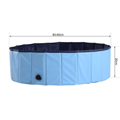 PawHut 140 x 30H cm Pet Swimming Pool-Blue