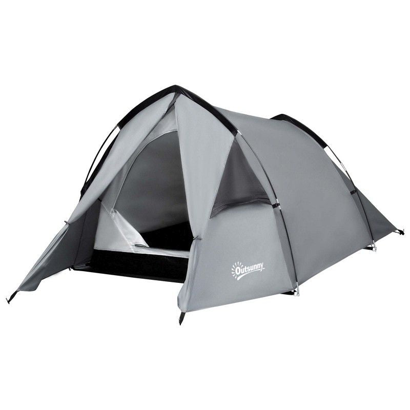 Outsunny Outsunny Camping Tent For 1-2 Person Tent With Large Window Waterproof For Fishing