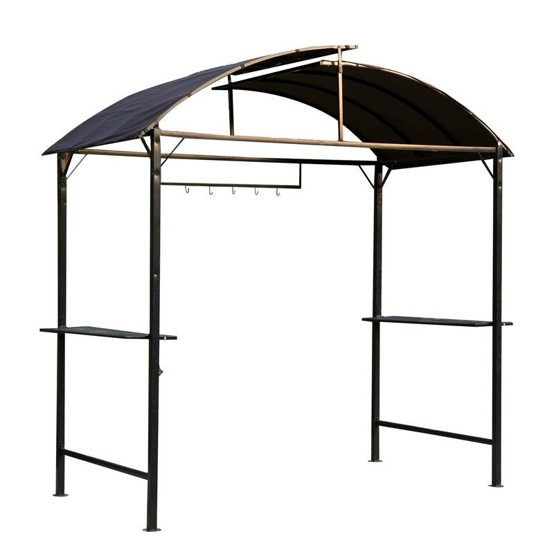 Outsunny Outsunny 2.5 x 1.2M Metal BBQ Shelter - Coffee