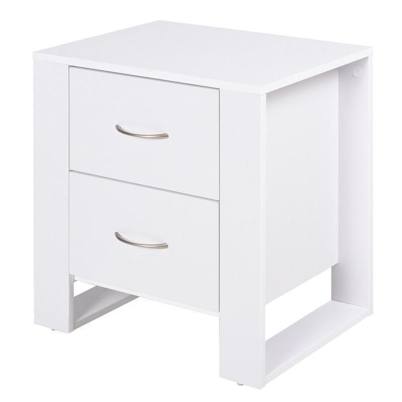 Homcom Homcom Bedside Table With 2 Drawers