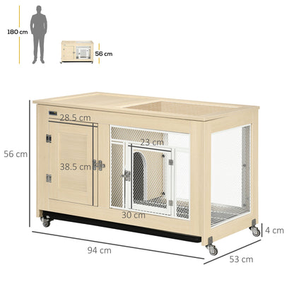 PawHut Rabbit Hutch