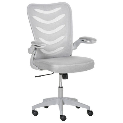 Vinsetto Vinsetto Mesh Office Chair Swivel Task Computer Chair For Home With Lumbar Support Grey