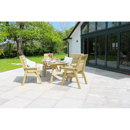 Freya Garden Furniture Set by Zest - 6 Seats