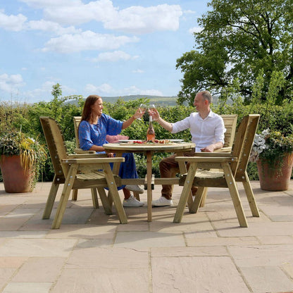 Freya Garden Furniture Set by Zest - 4 Seats