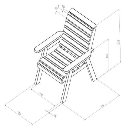 Freya Garden Patio Chair by Zest