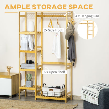 Baboo 155cm Clothing Storage Five Shelf