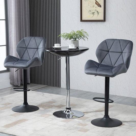 Homcom Homcom Adjustable Bar Stools Set of 2