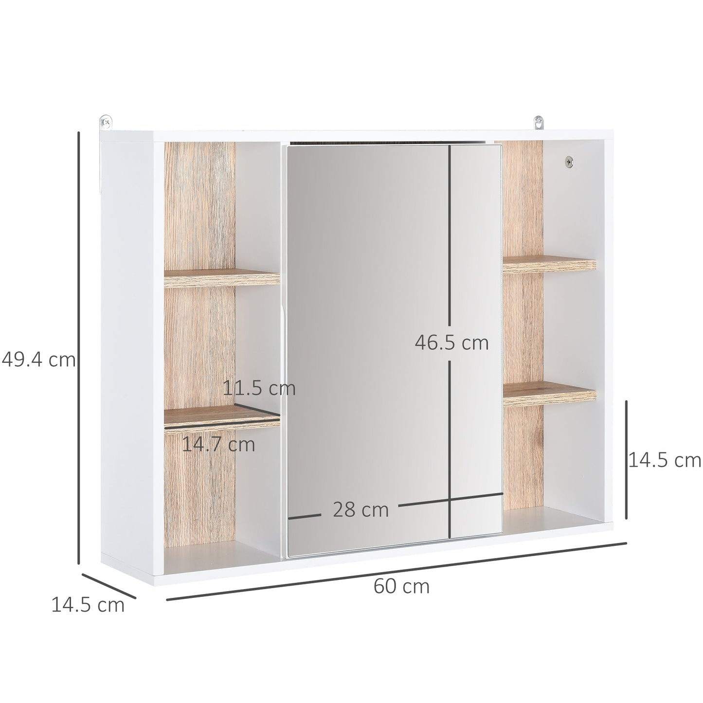 Mirrored Bathroom Wall Cabinet