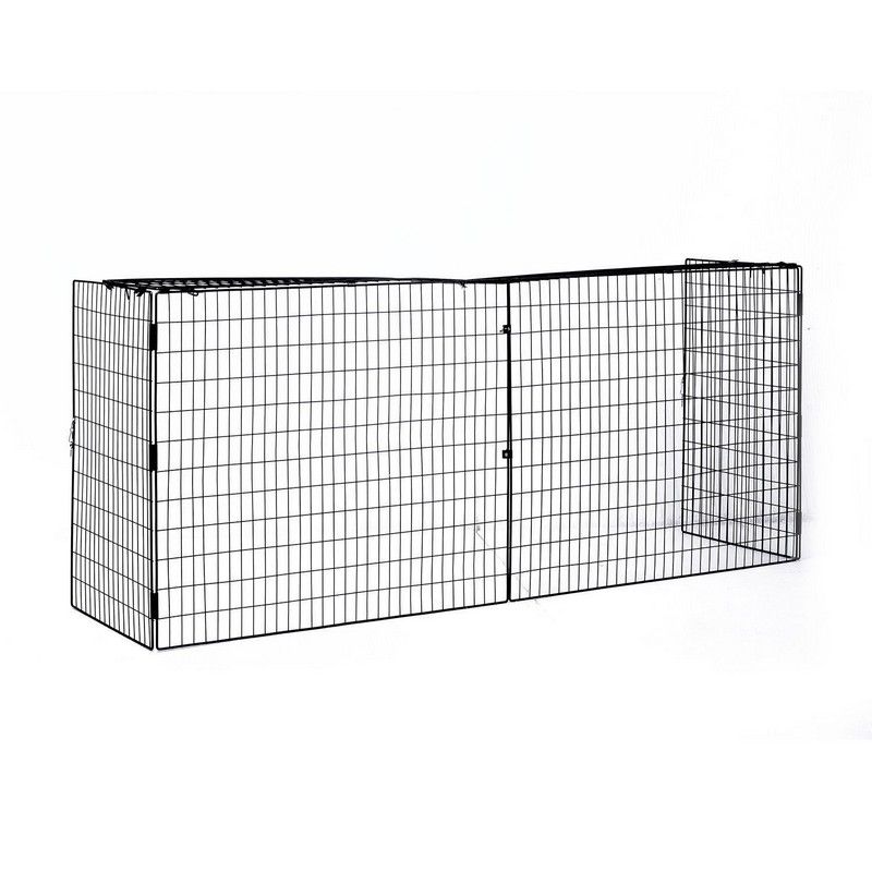 Homcom Extendable Fireguard Screen-Black