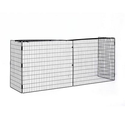 Homcom Extendable Fireguard Screen-Black