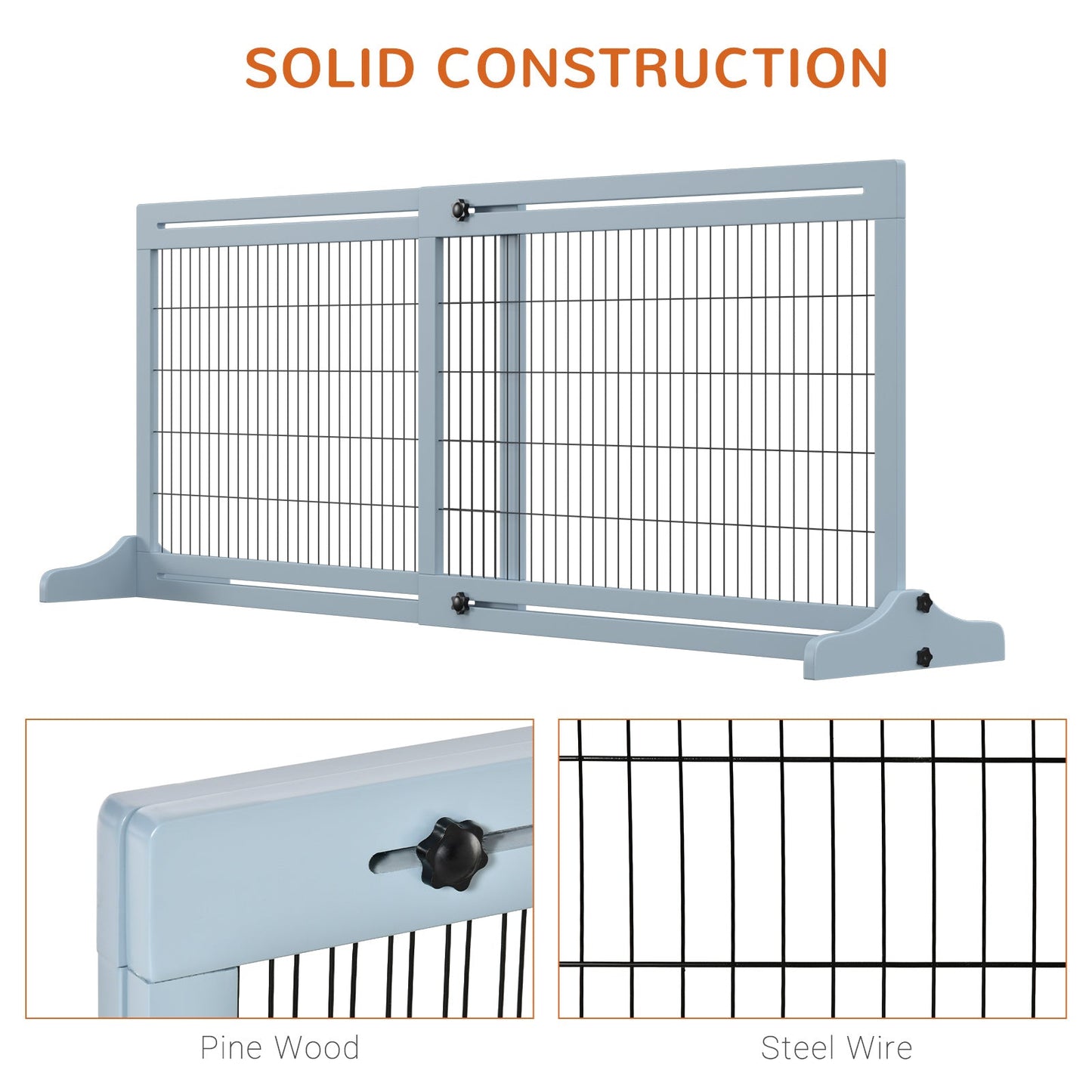 PawHut Freestanding Dog Gate