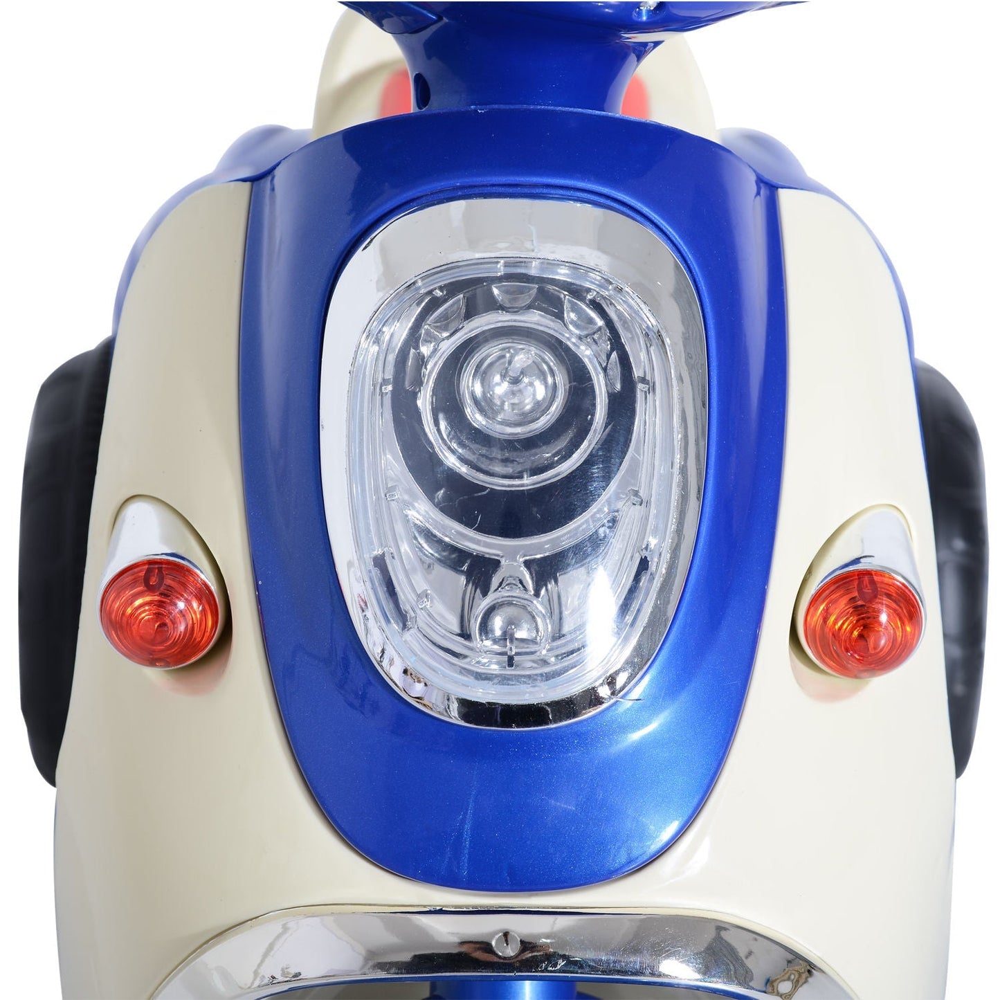 Plastic Music Playing Electric Ride-On Motorbike w/ Lights Blue