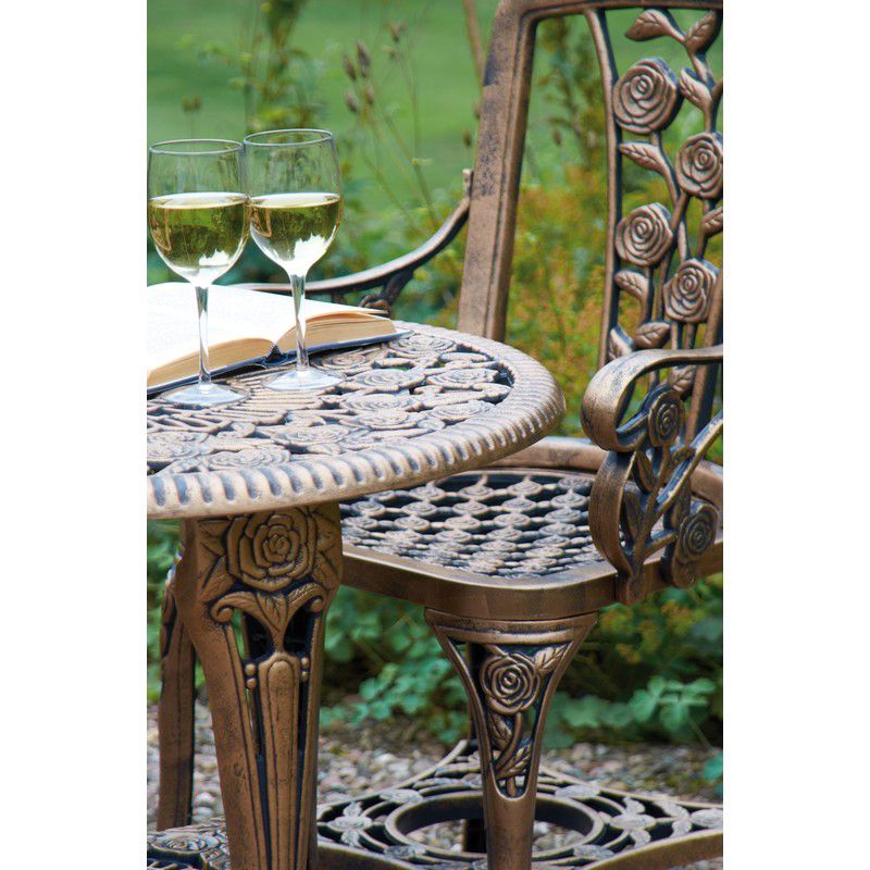 Rose Garden Armchair Set Bronze