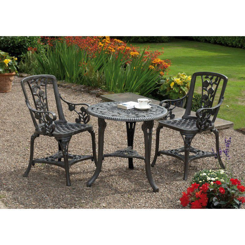 Rose Garden Armchair Set Grey