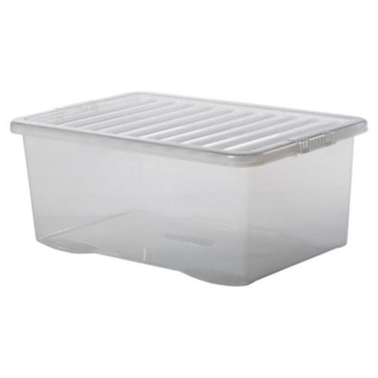 Premier Plastic Storage Box 45 Litres - Clear by Premier