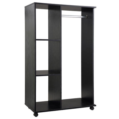 Homcom Homcom Single Rail & Shelf Open Wardrobe - Black