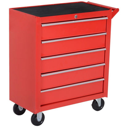 Durhand Durhand Roller Tool Cabinet 5 Drawers-Red