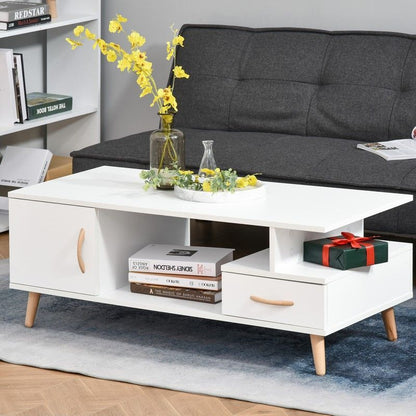 Homcom Homcom Modern Minimalism Coffee Table with Storage