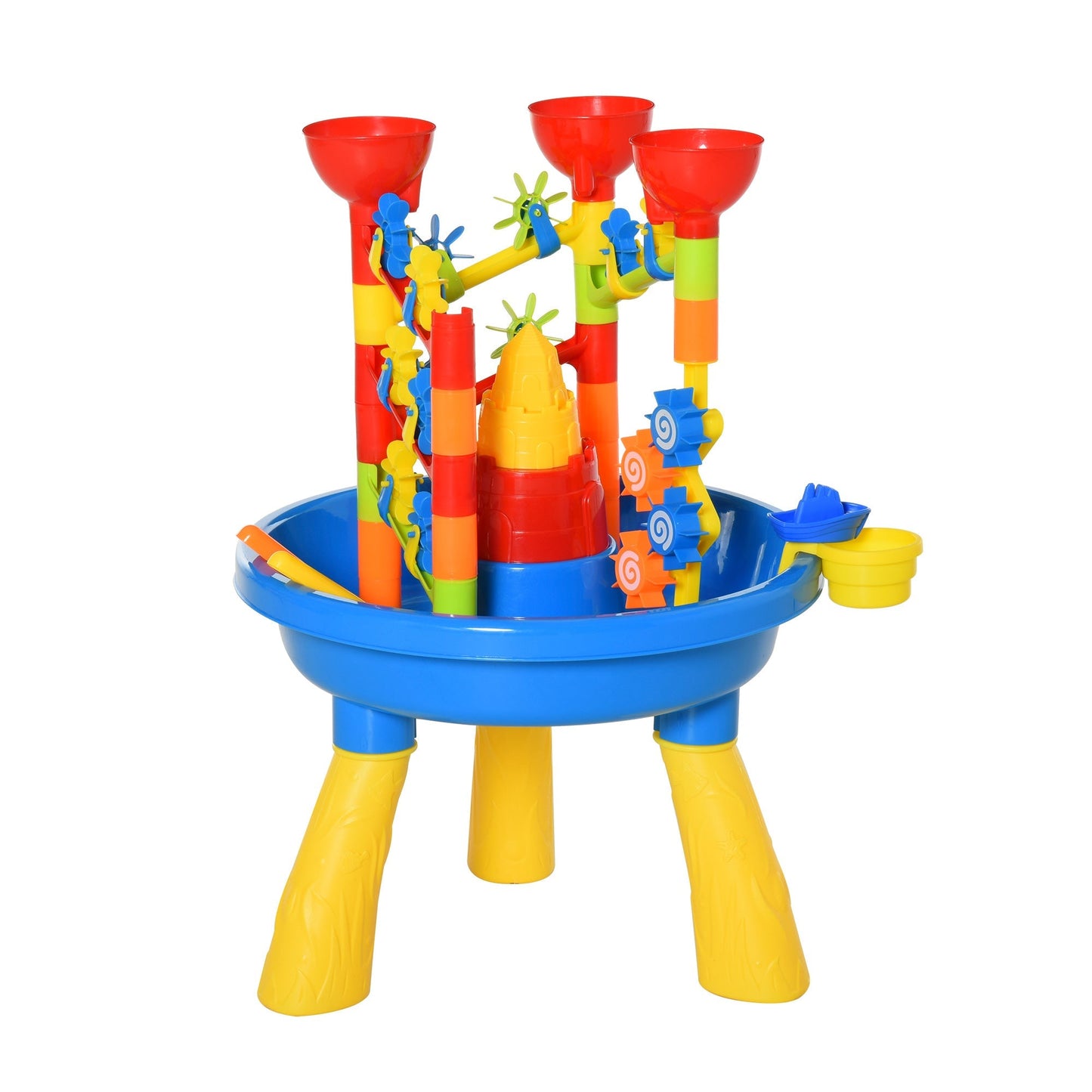 30 Pcs Sand and Water Table Beach Toy Waterpark Activities Sand Pit Playset with Accessories Garden Sandbox