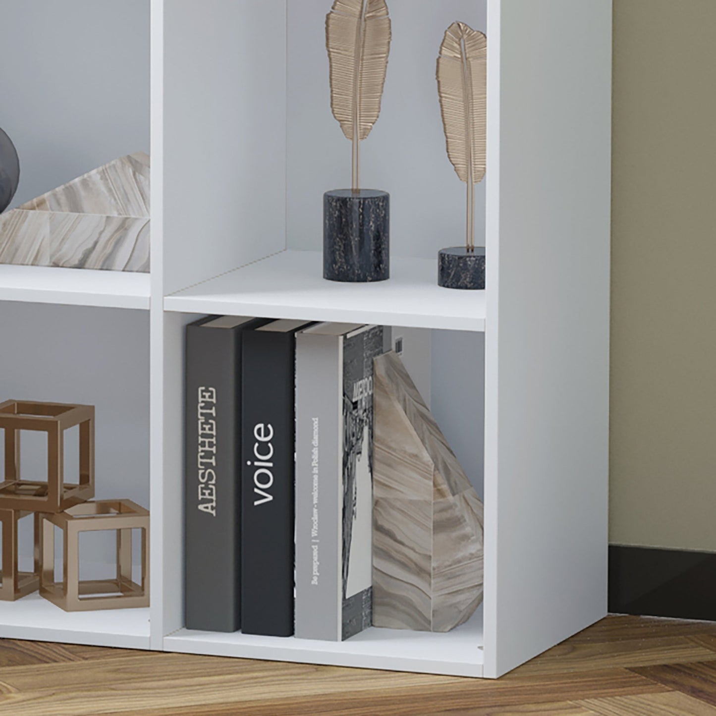 6 Cubes 3-Tier Shelving Cabinet