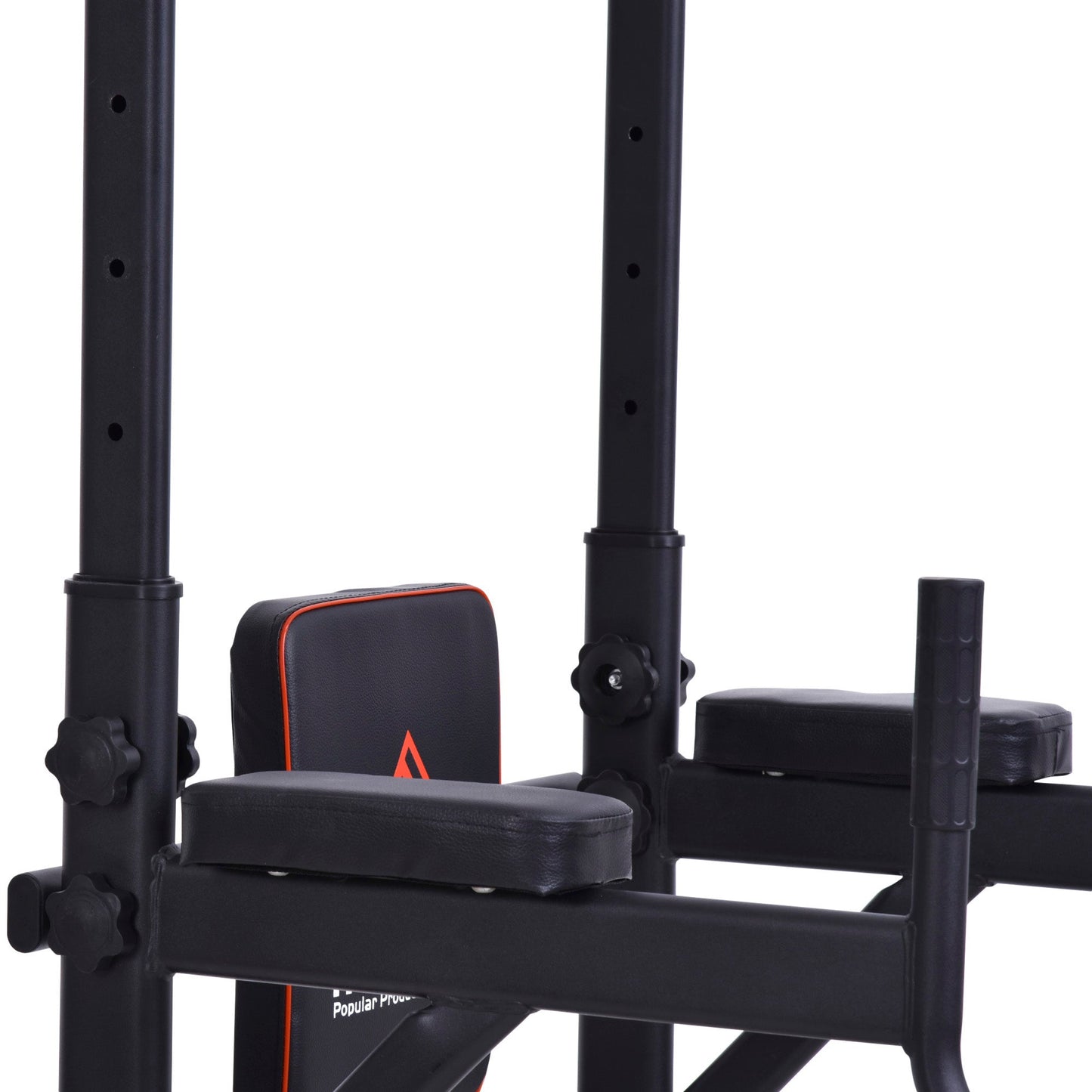 Steel Strength Training Power Tower Pull Up Station Black/Red