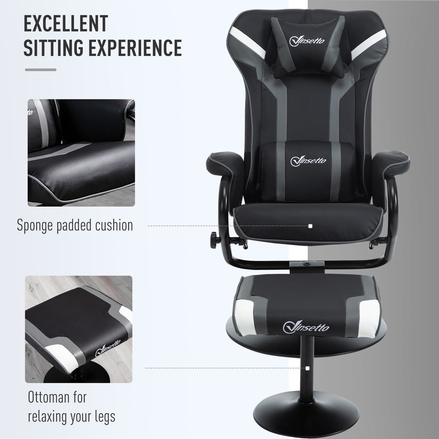 Vinsetto Racing-Style Recliner Chair