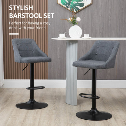 Modern Adjustable Bar Stools Set of 2