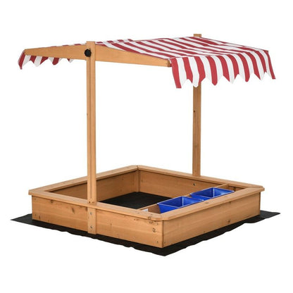 Outsunny Outsunny Kids Wooden Sandbox