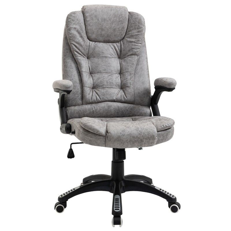 Vinsetto Vinsetto Ergonomic Office Chair Comfortable Desk Chair With Armrests Adjustable Height Reclining And Tilt Function Grey