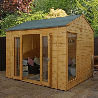 Mercia Vermont 9' 11" x 8' 1" Reverse Apex Summerhouse - Premium Dip Treated Shiplap