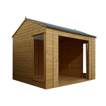 Mercia Vermont 9' 11" x 8' 1" Reverse Apex Summerhouse - Premium Dip Treated Shiplap